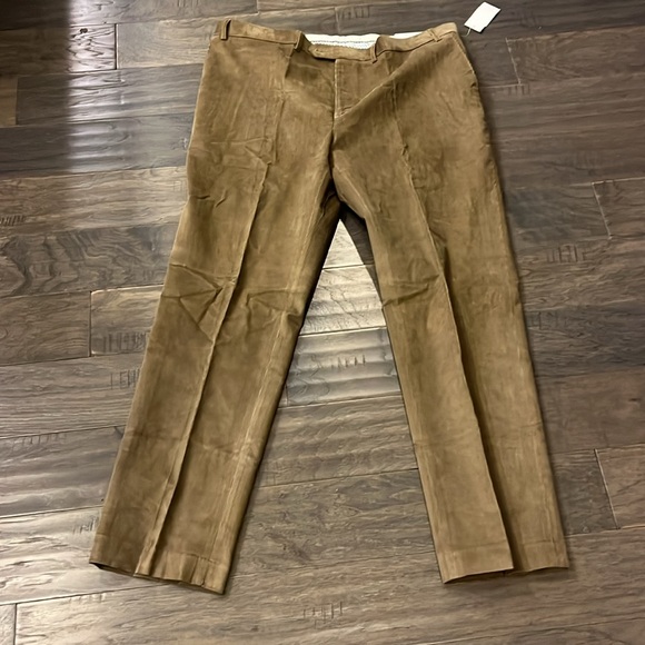 Lauren Ralph Lauren Flat Front Corduroy Pants new tan Men’s Size 40x32